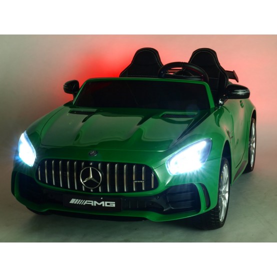 Dvoumístný Mercedes-AMG GT R 4x4, pohon všech kol, 2.4G DO, LED osvětlení, zelený lakovaný